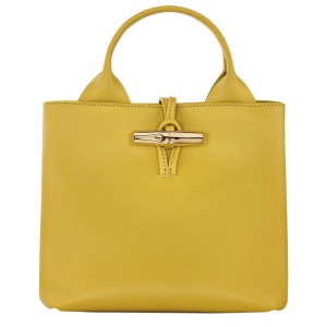 Longchamp Le Roseau S Women Handbag Yellow | Australia-680BNLVTG