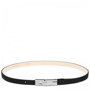 Longchamp Le Roseau Women Belt Black | Australia-376EPLIXM