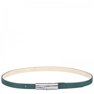 Longchamp Le Roseau Women Belt Blue Green | Australia-057XQOMEZ