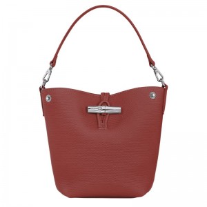 Longchamp Le Roseau Xs Women Bucket Bag Brown | Australia-750TGPCKU
