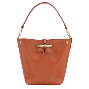 Longchamp Le Roseau Xs Women Bucket Bag Orange | Australia-948WORBQM