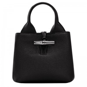 Longchamp Le Roseau Xs Women Handbag Black | Australia-703UOSNAE