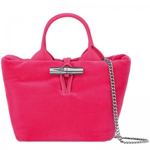 Longchamp Le Roseau Xs Women Handbag Pink | Australia-280ODRLBX