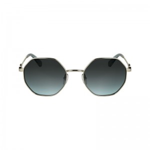 Longchamp Metal Women Sunglasses Blue Grey | Australia-359IQXLZS