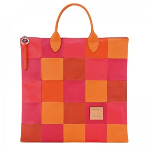 Longchamp Re-play L Men Handbag Orange / Red | Australia-832IJDUKY