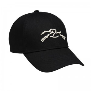 Longchamp Solid Women Cap Black | Australia-079PWUYAQ