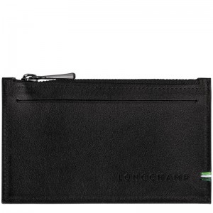 Longchamp Sur Seine Men Coin Purse Black | Australia-618IPKRGB