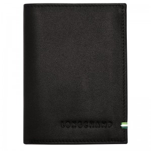 Longchamp Sur Seine Men Wallet Black | Australia-876OLJDTI