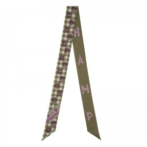 Longchamp The Bucolic Escapade Women Headband Olive / Multicolor | Australia-309HXKBIT