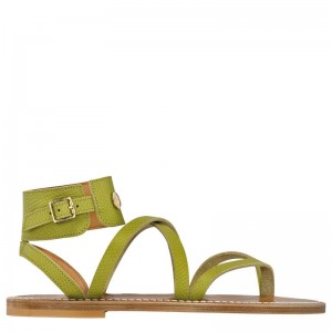 Longchamp X K.Jacques Women Sandals Green | Australia-490INLEXO