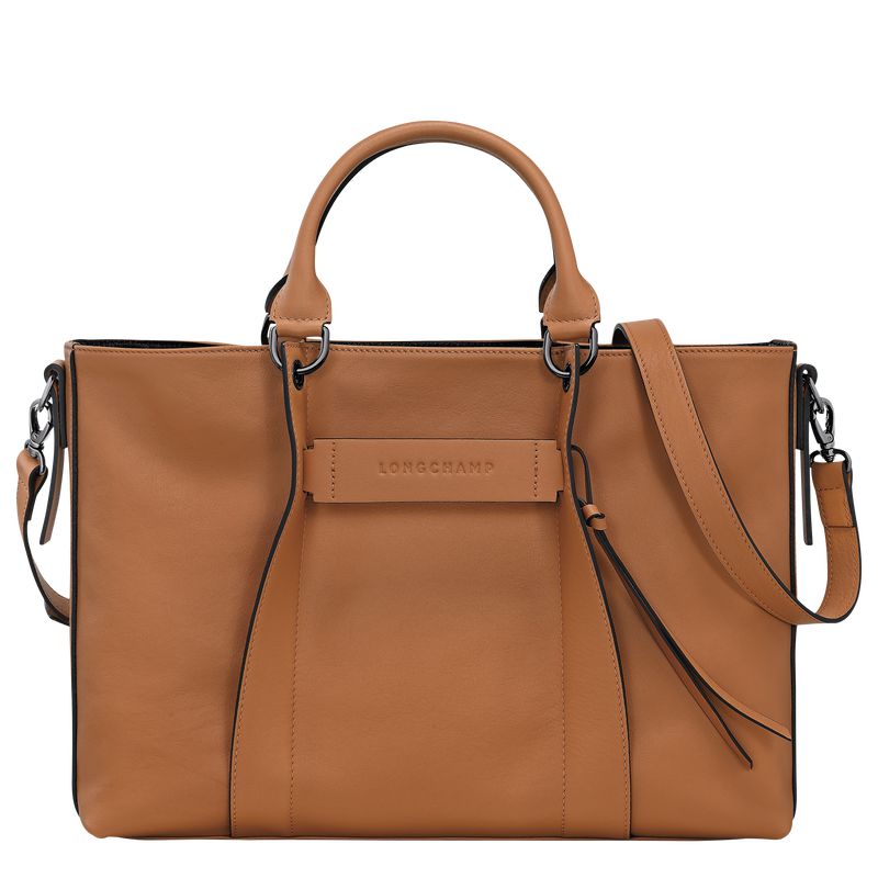 Longchamp 3D L Women Handbag Beige | Australia-479LBUIHC