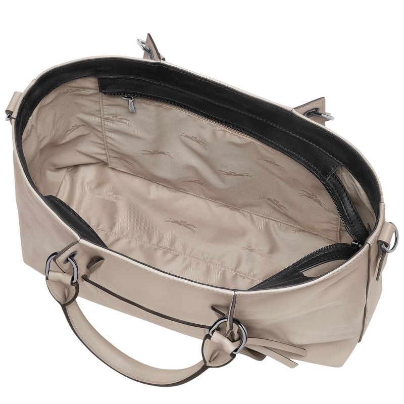 Longchamp 3D L Women Handbag Beige | Australia-204VIBRCO