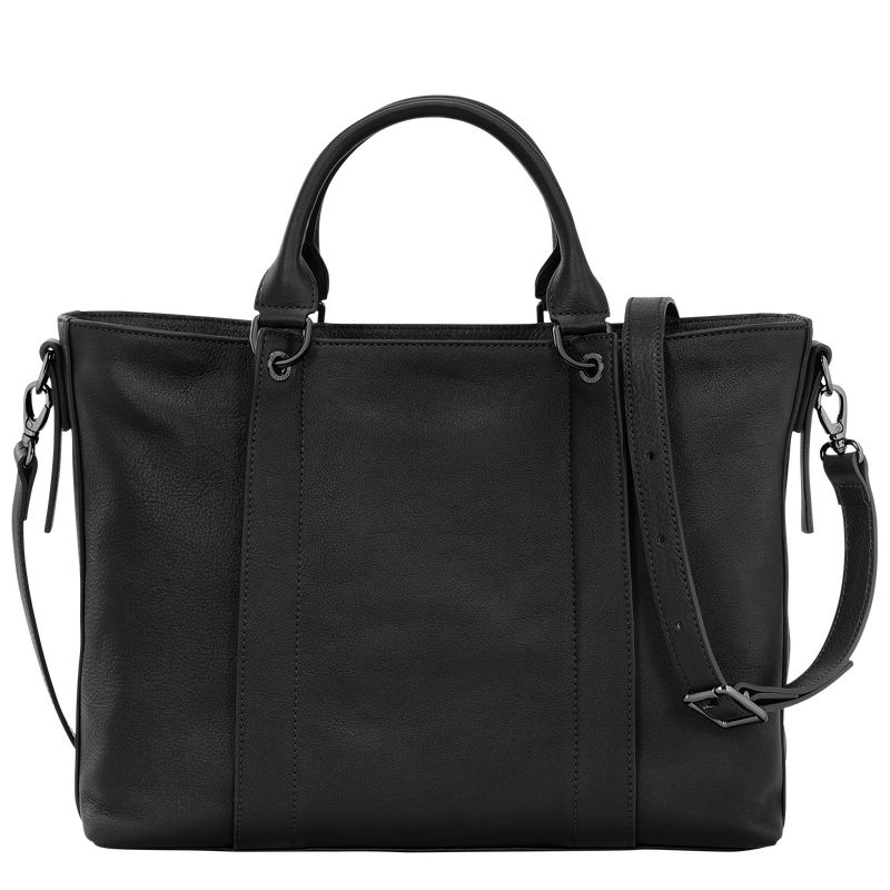 Longchamp 3D L Women Handbag Black | Australia-152NTHAFV