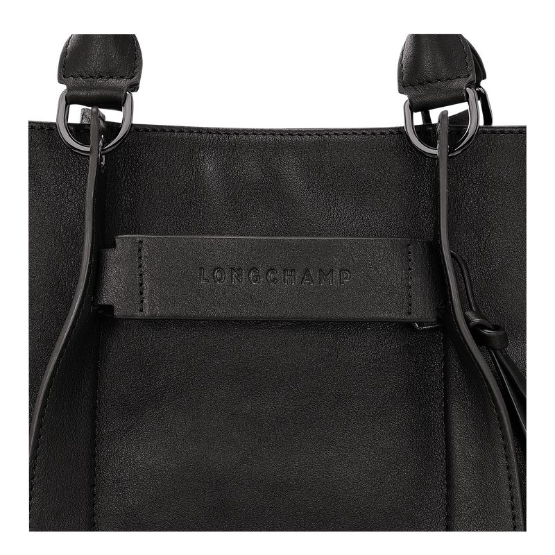 Longchamp 3D L Women Handbag Black | Australia-152NTHAFV