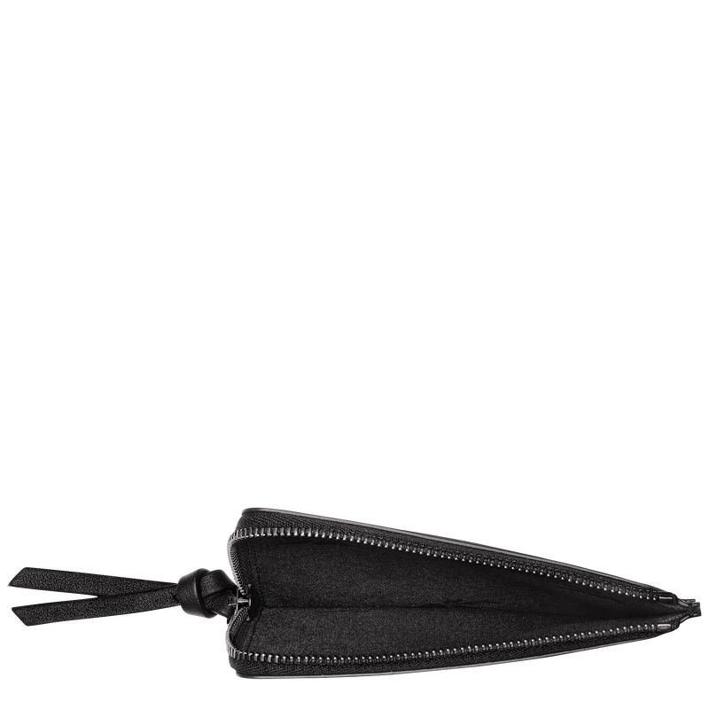 Longchamp 3D Men Card Holder Black | Australia-230YTFWEV