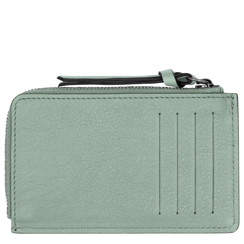 Longchamp 3D Men Card Holder Blue Green | Australia-710EGFBCV
