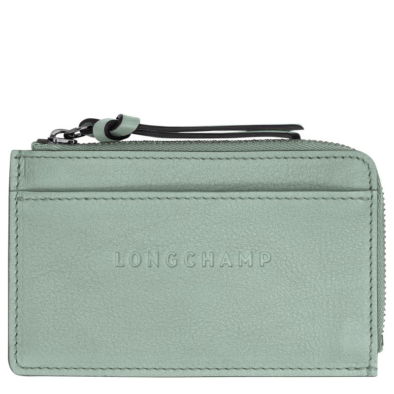 Longchamp 3D Men Card Holder Blue Green | Australia-710EGFBCV