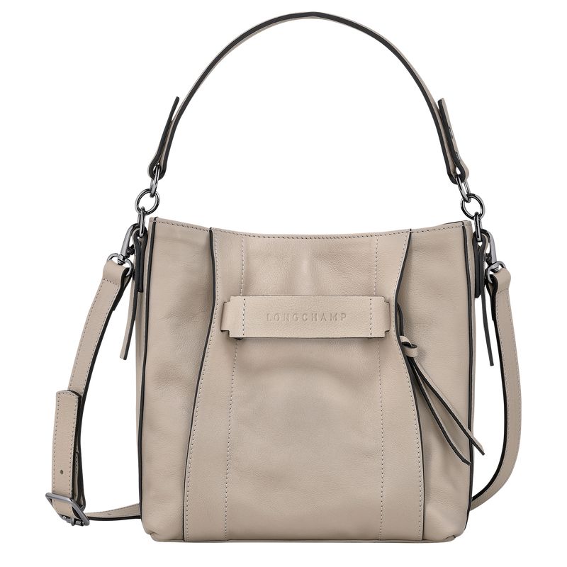 Longchamp 3D S Women Crossbody Bag Beige | Australia-579KXCWLO