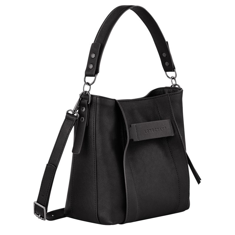 Longchamp 3D S Women Crossbody Bag Black | Australia-584CPMEVY