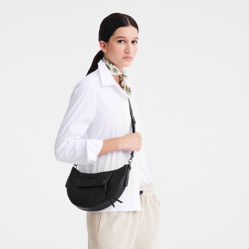 Longchamp 3D S Women Crossbody Bag Black | Australia-154TKHSJL