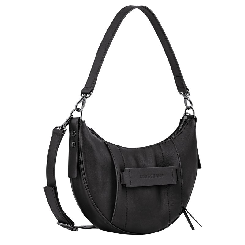 Longchamp 3D S Women Crossbody Bag Black | Australia-154TKHSJL