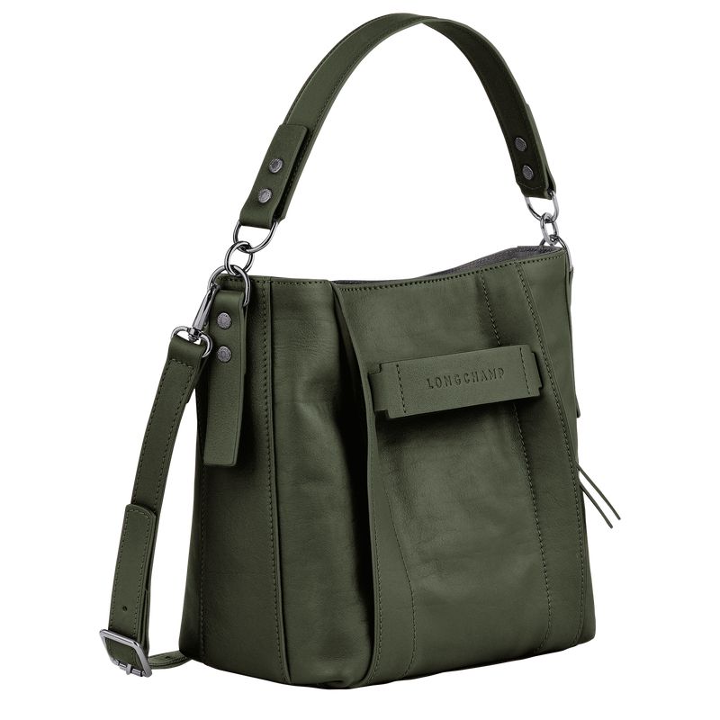 Longchamp 3D S Women Crossbody Bag Khaki | Australia-940UDBLRX