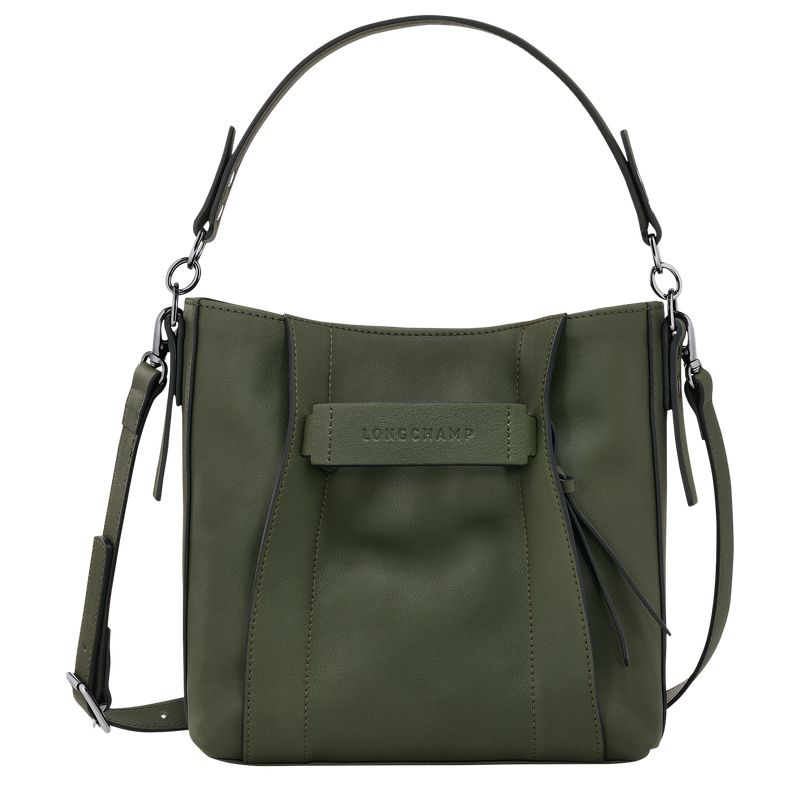 Longchamp 3D S Women Crossbody Bag Khaki | Australia-940UDBLRX