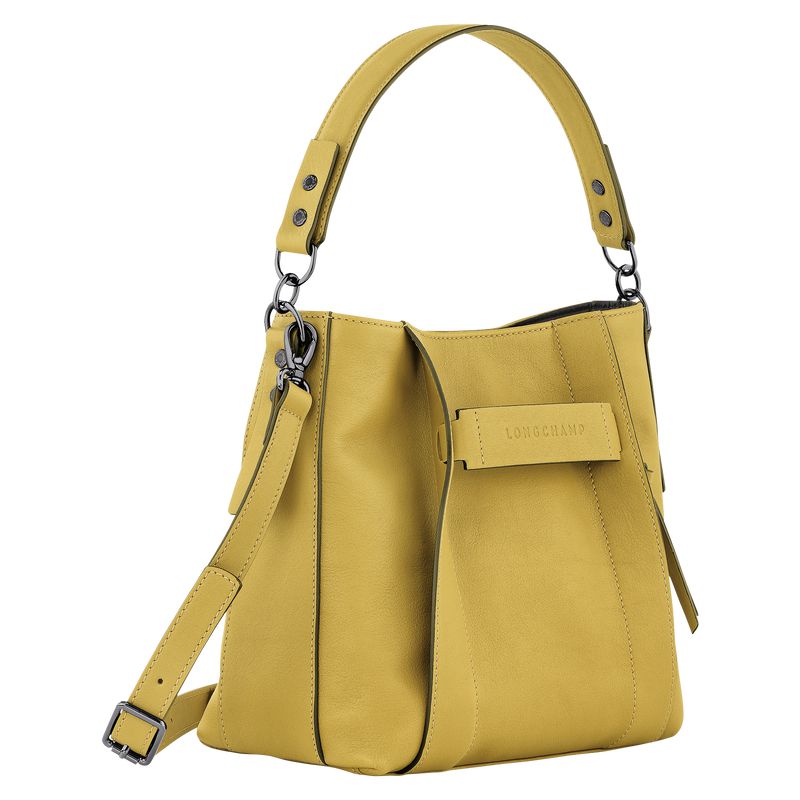 Longchamp 3D S Women Crossbody Bag Yellow | Australia-673XZYLIS