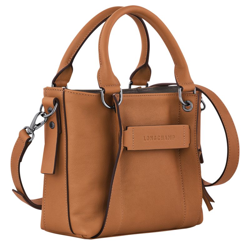 Longchamp 3D S Women Handbag Beige | Australia-958WFBUNS