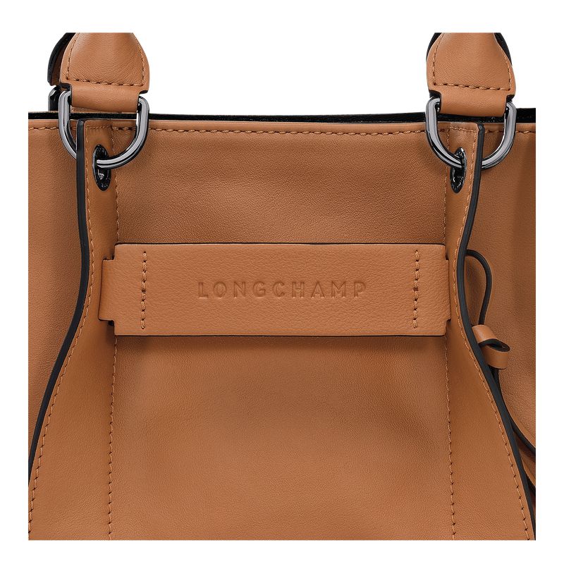 Longchamp 3D S Women Handbag Beige | Australia-958WFBUNS