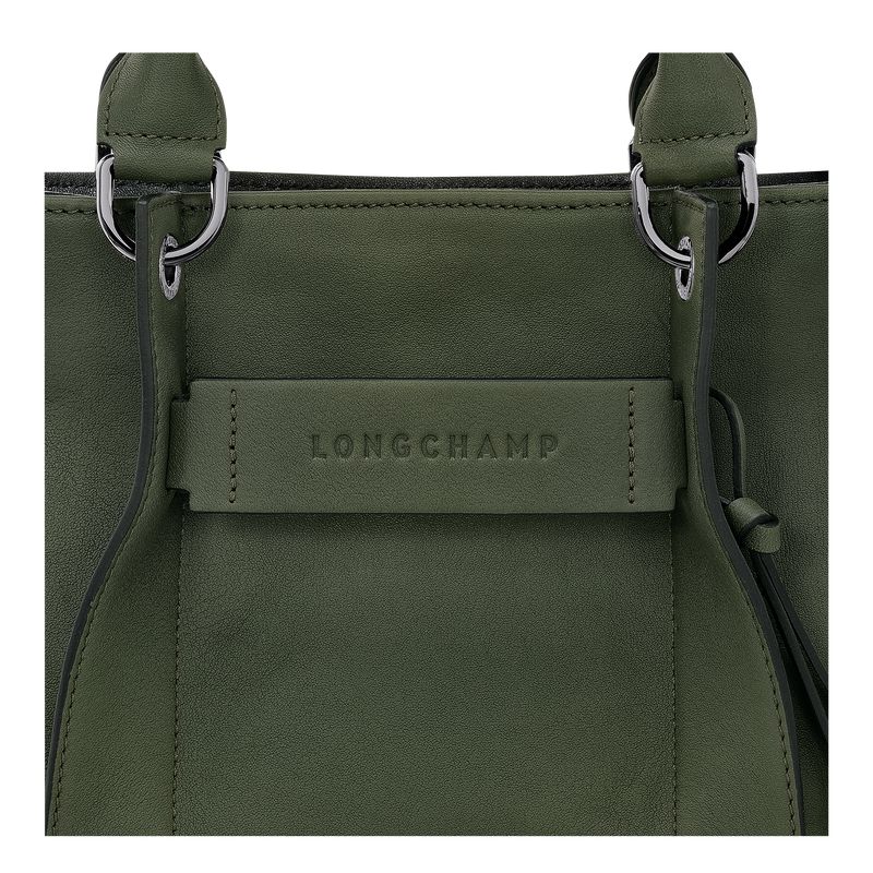 Longchamp 3D S Women Handbag Khaki | Australia-670SWBRHL