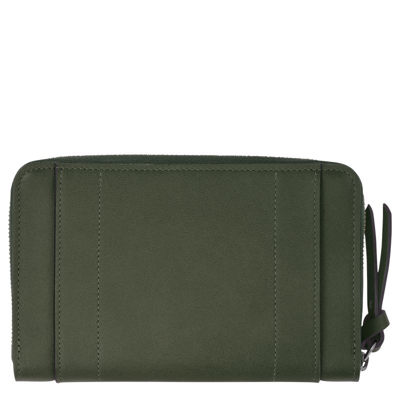 Longchamp 3D Women Wallet Khaki | Australia-543SRKBQZ