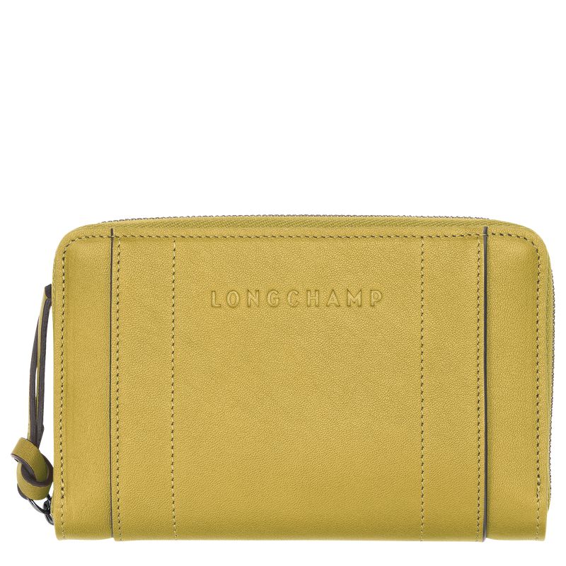 Longchamp 3D Women Wallet Yellow | Australia-324AJCBGW