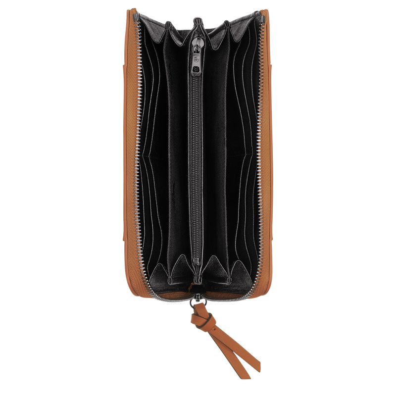 Longchamp 3D Zip Around Men Wallet Beige | Australia-651JOZXAQ