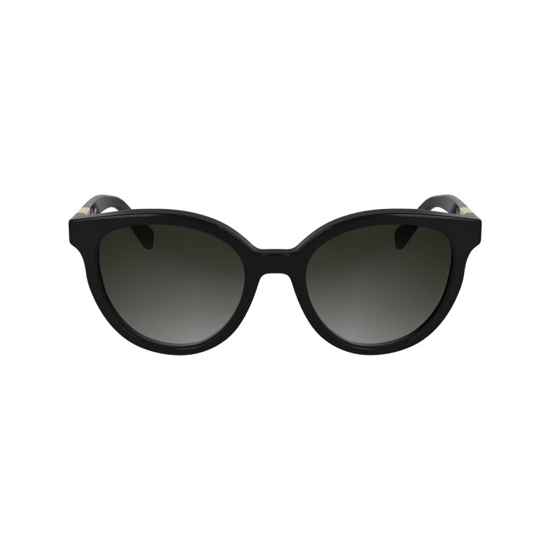Longchamp Acetate Women Sunglasses Black | Australia-197FNYABU