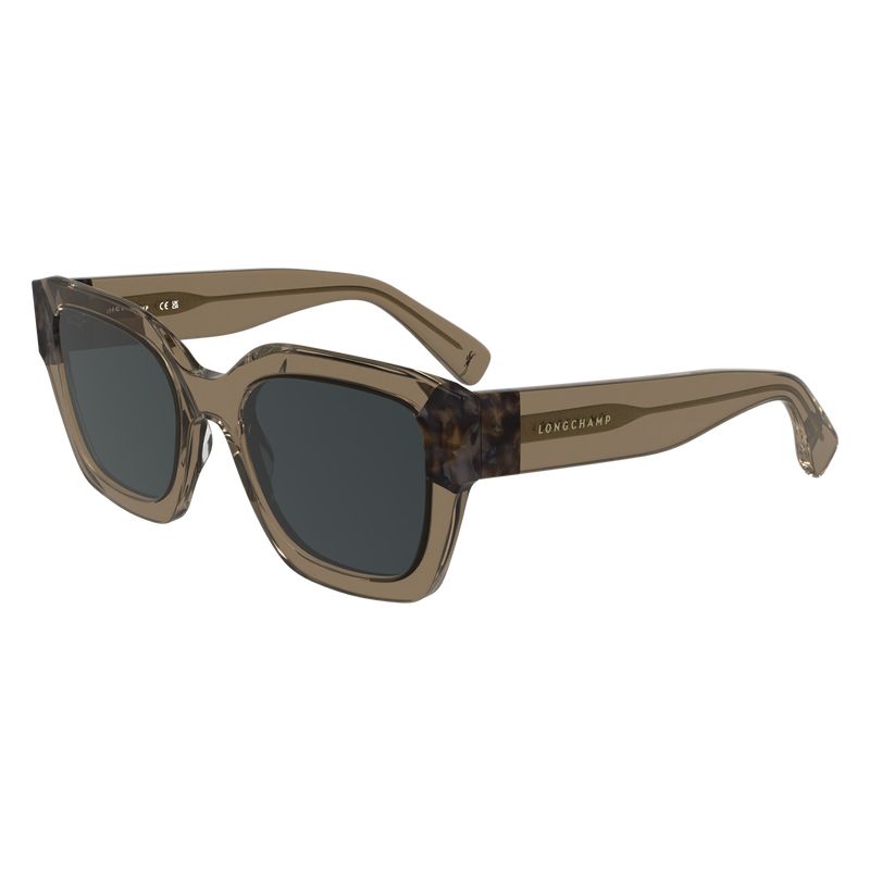 Longchamp Acetate Women Sunglasses Brown | Australia-162XKMOFT
