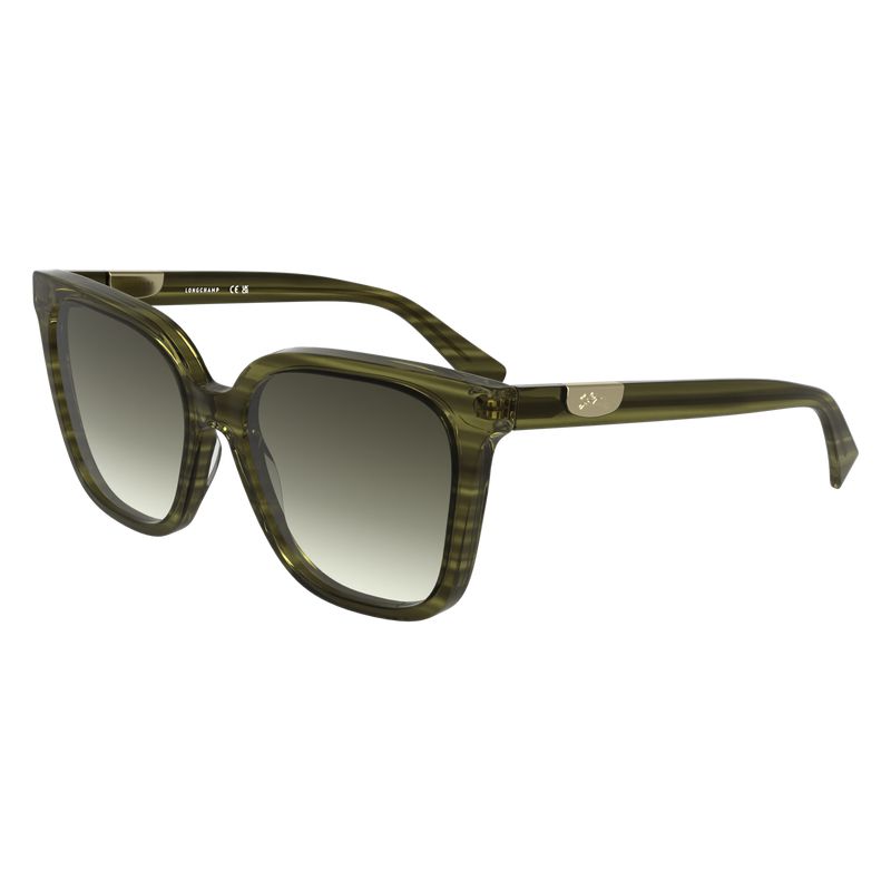 Longchamp Acetate Women Sunglasses Green | Australia-271RIMHEO