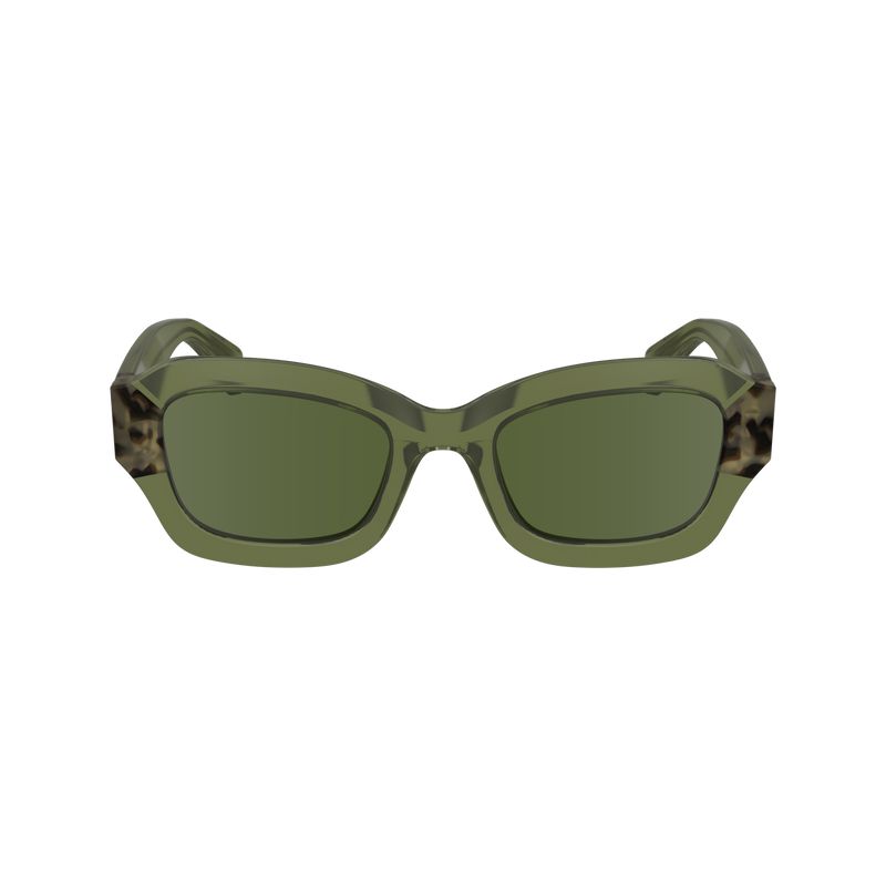Longchamp Acetate Women Sunglasses Khaki | Australia-527NWIOSY