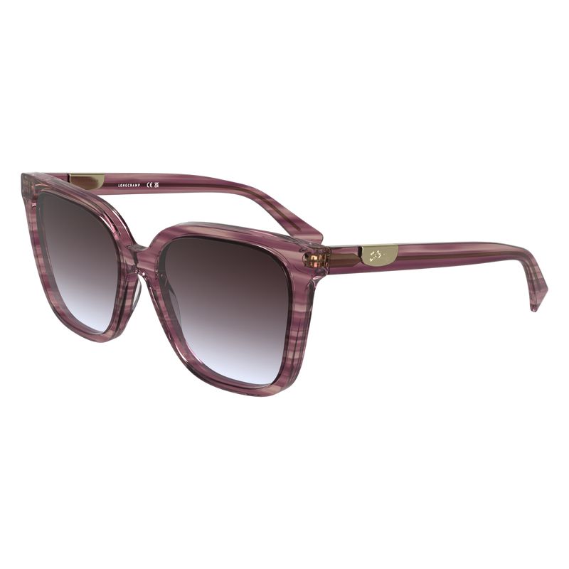 Longchamp Acetate Women Sunglasses White / Purple | Australia-310EHBKFA