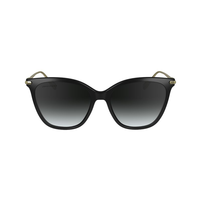 Longchamp Acetate / Metal Women Sunglasses Black | Australia-752WZSQFY