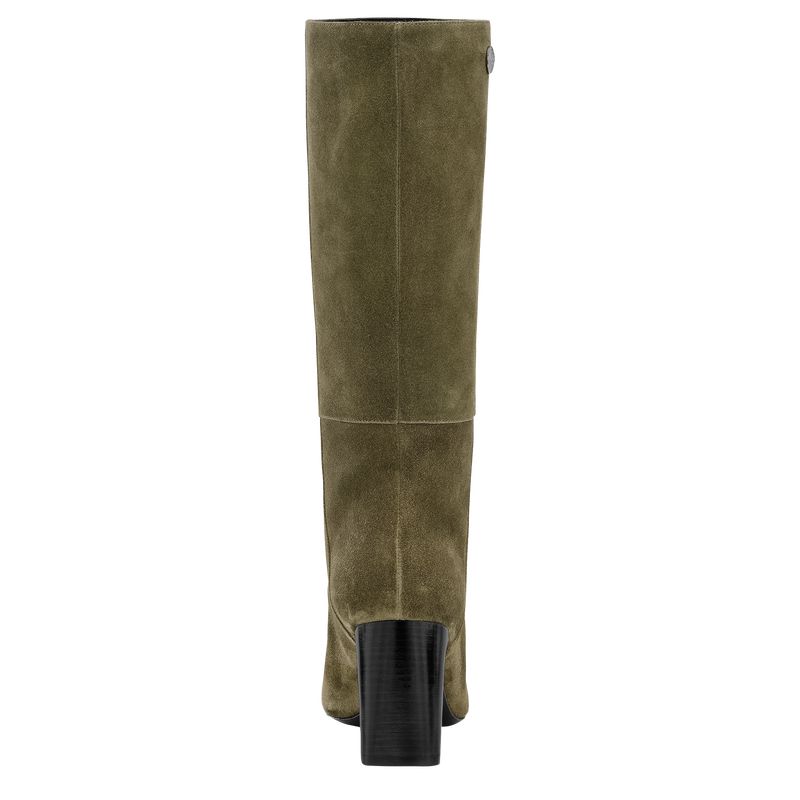 Longchamp Allure Heel Women Boots Khaki | Australia-937CGPWEN