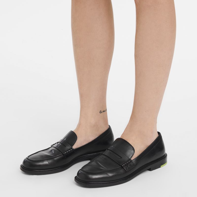 Longchamp Au Sultan Women Loafers Black | Australia-650CARUEP