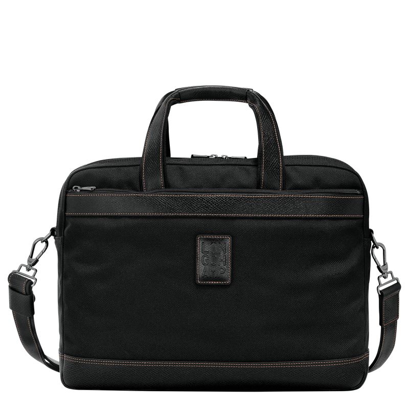Longchamp Boxford L Men Briefcase Black | Australia-247IOMUVR