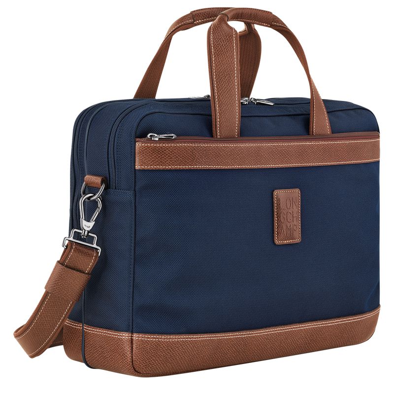 Longchamp Boxford L Men Briefcase Blue | Australia-092CALHNT