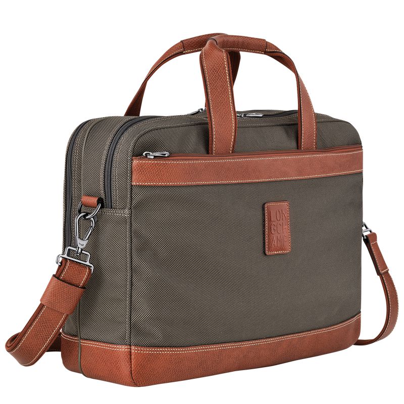 Longchamp Boxford L Men Briefcase Brown | Australia-310FJWEPT