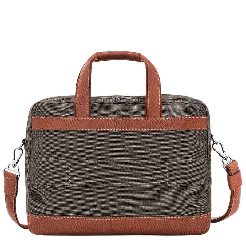 Longchamp Boxford L Men Briefcase Brown | Australia-310FJWEPT