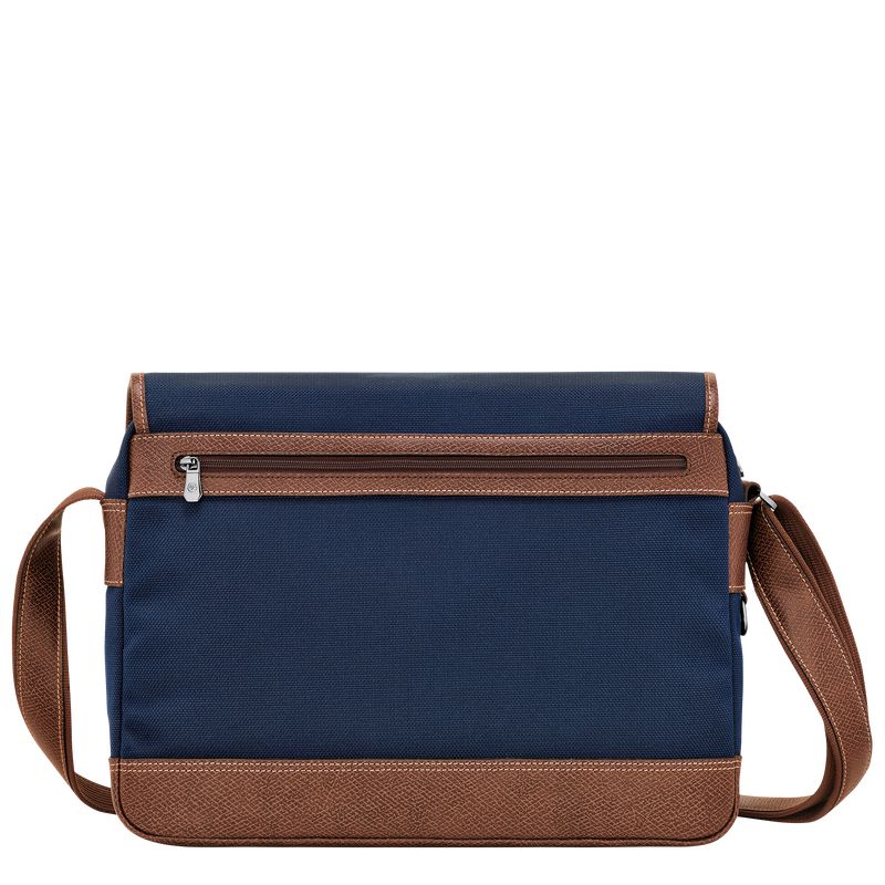 Longchamp Boxford L Men Crossbody Bag Blue | Australia-197THKNEV