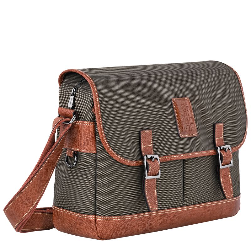 Longchamp Boxford L Men Crossbody Bag Brown | Australia-278DUFLHV