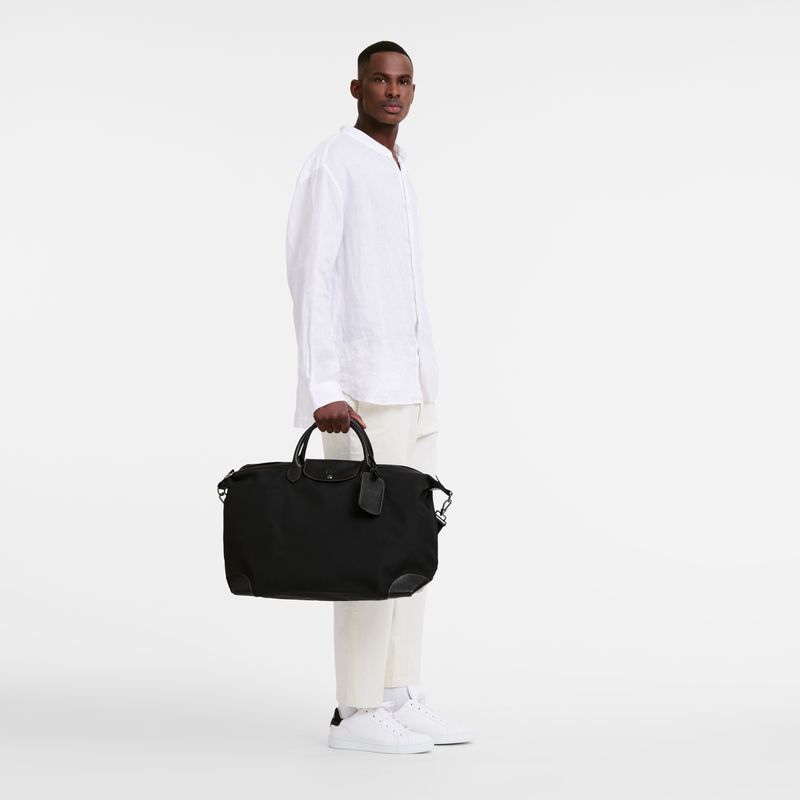 Longchamp Boxford L Men Travel Bag Black | Australia-348DQSFHT