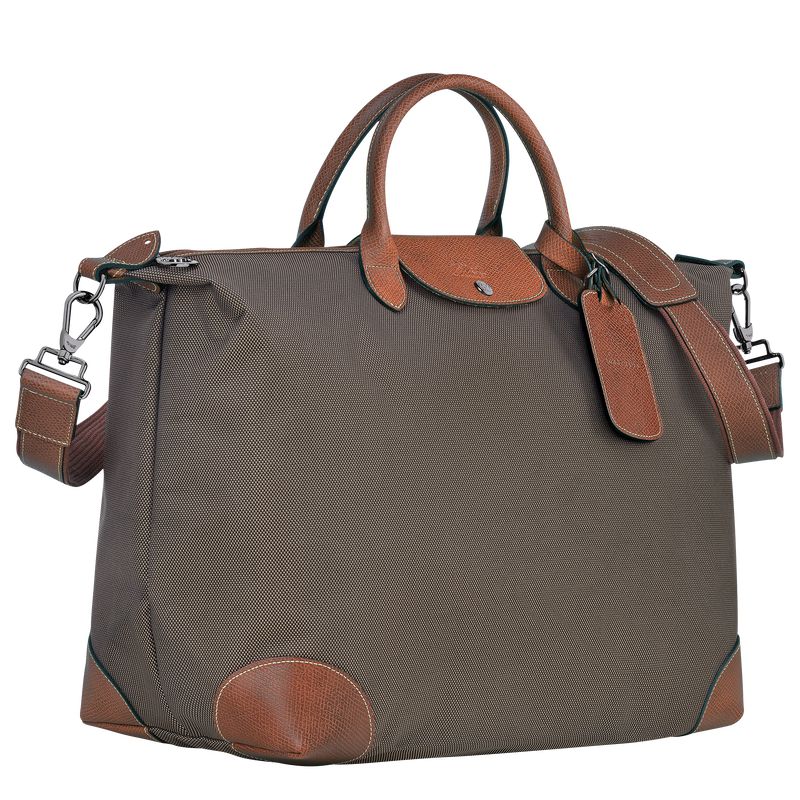 Longchamp Boxford L Men Travel Bag Brown | Australia-278FATDRU